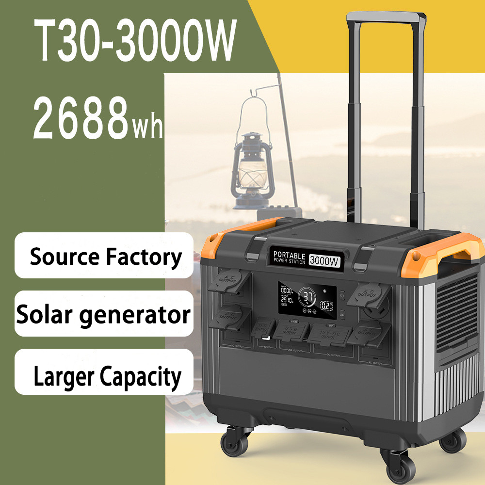 3000w solar portable power station