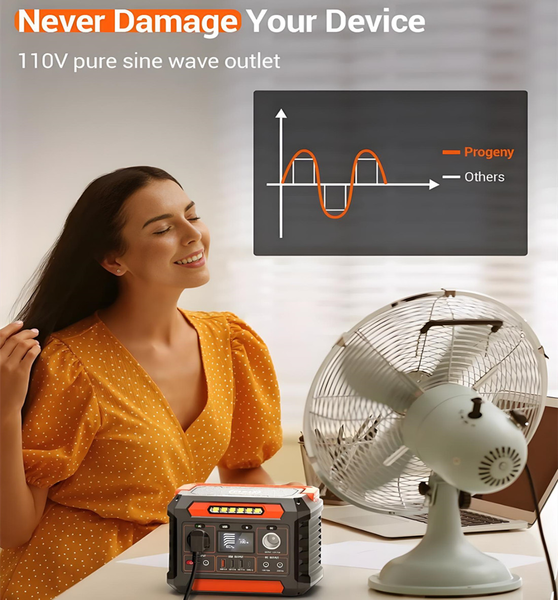 300w solar portable power station