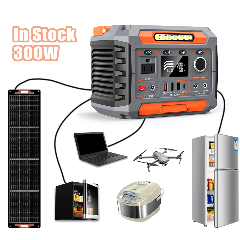 300w solar portable power station