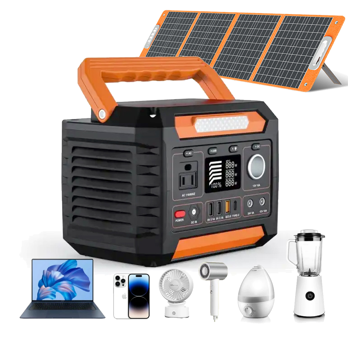 300w solar portable power station