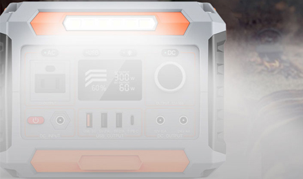 300w solar portable power station