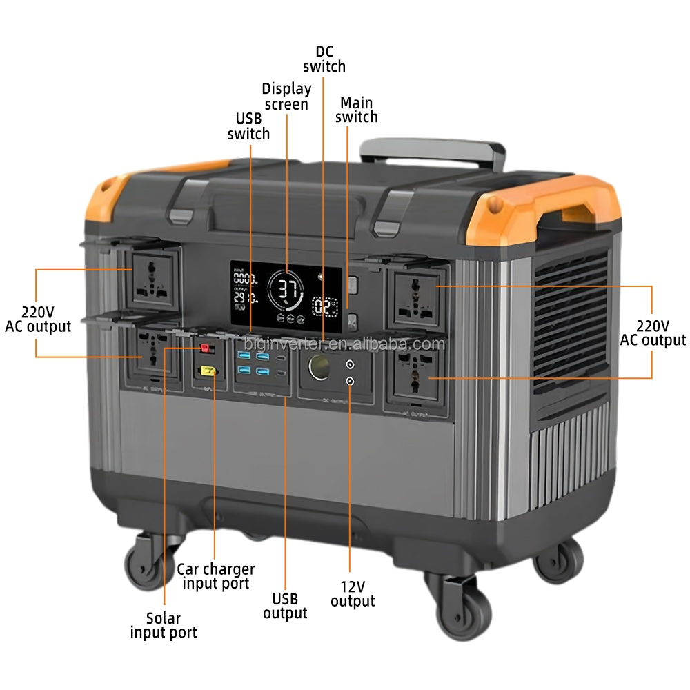 3000w solar portable power station