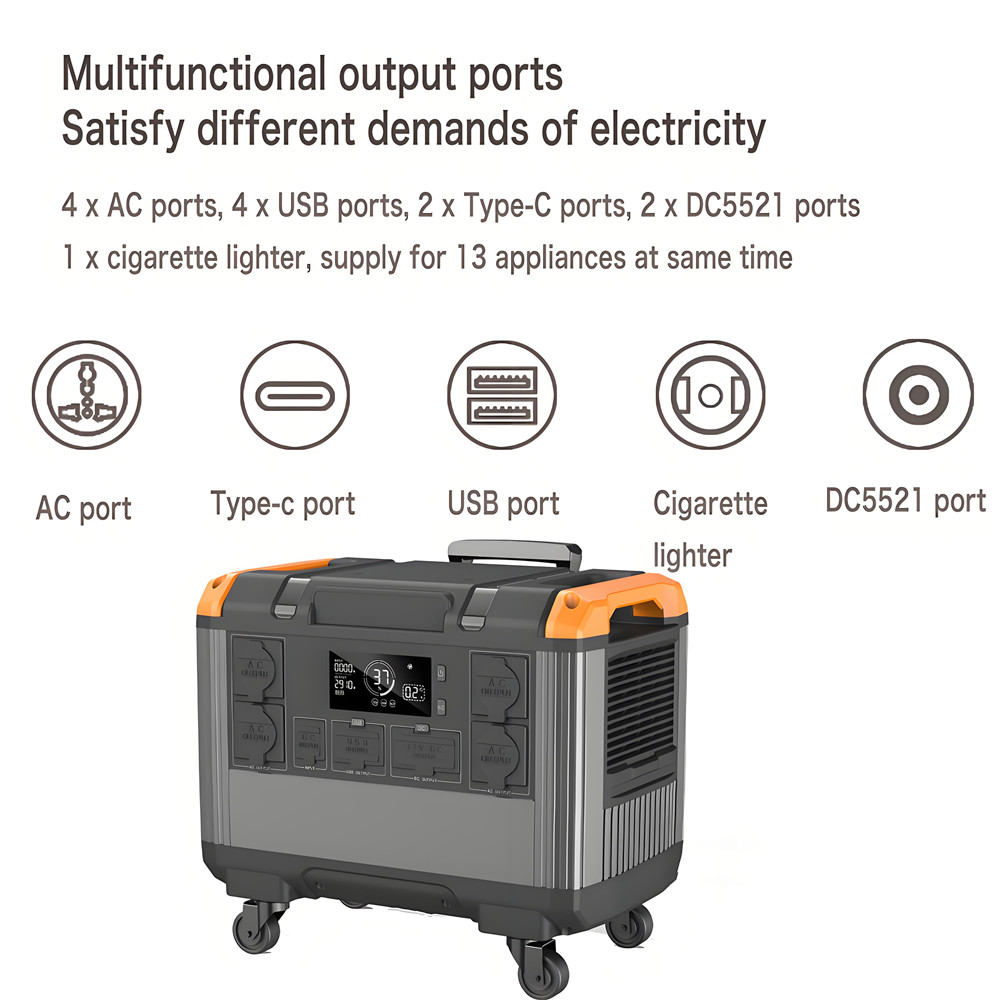 3000w solar portable power station
