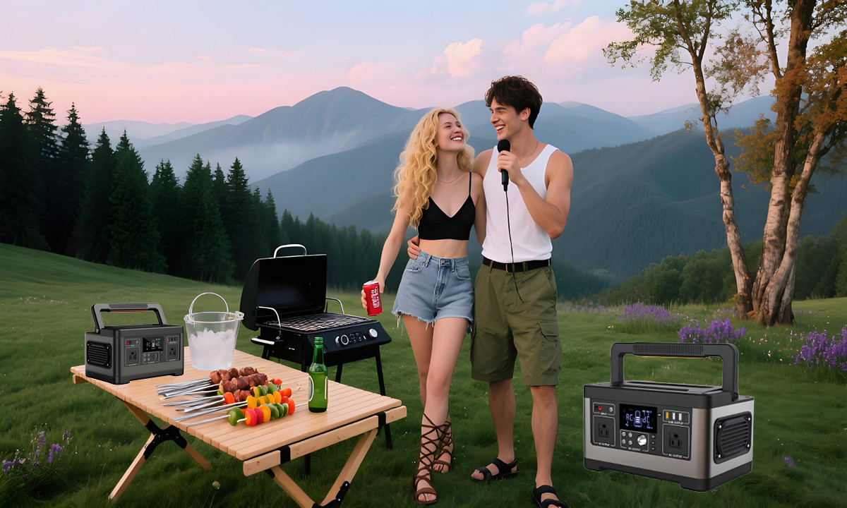 600w solar portable power station