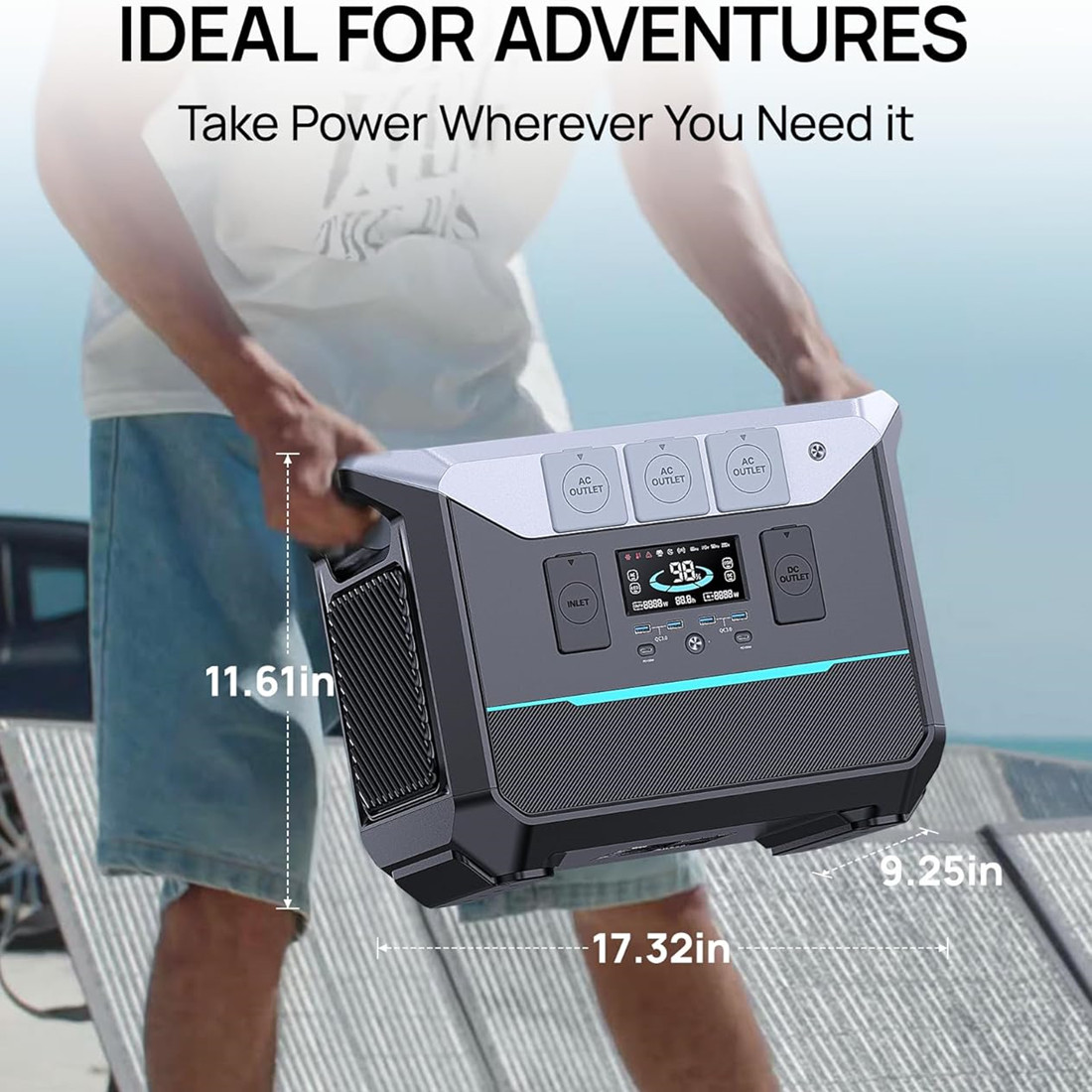 1500w solar portable power station