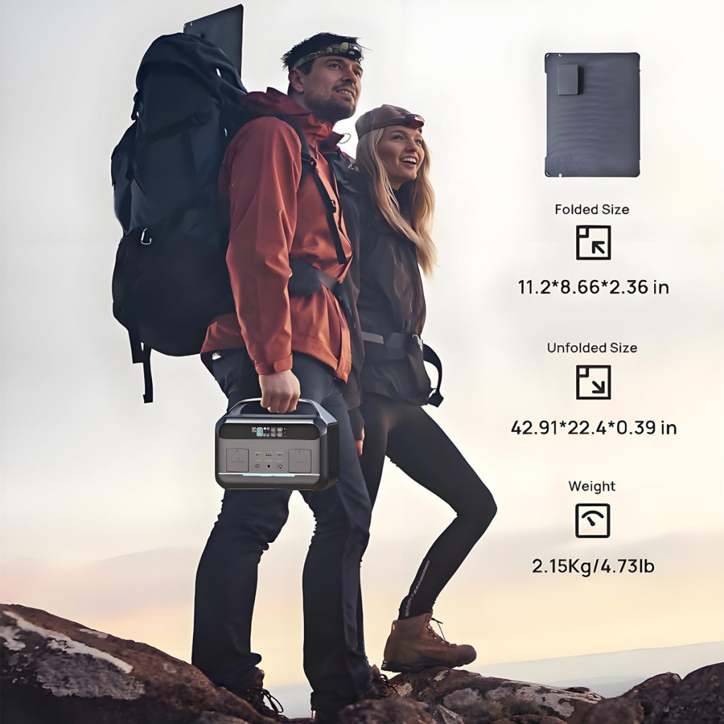 500w solar portable power station neo