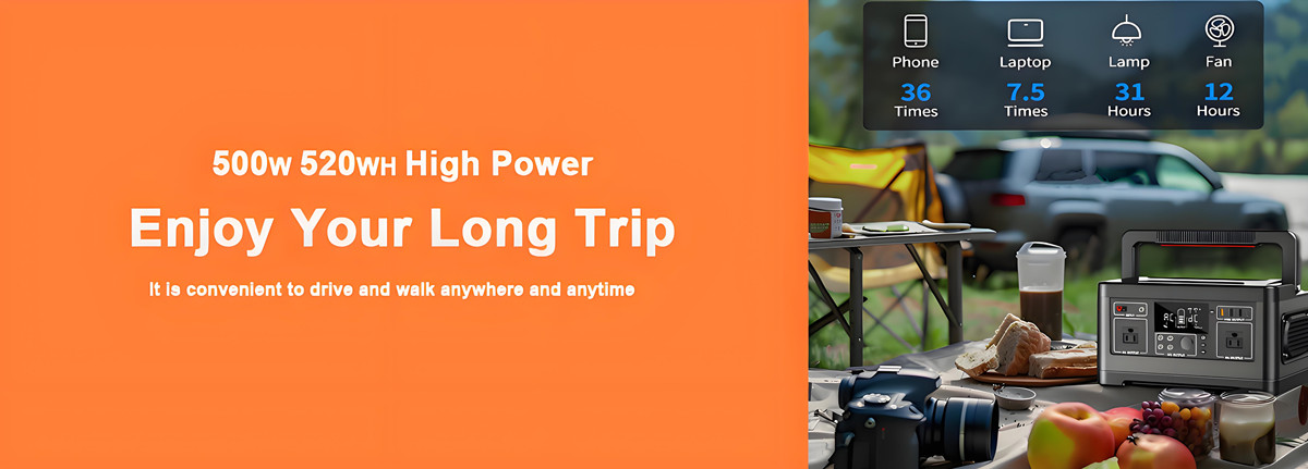 500w solar portable power station