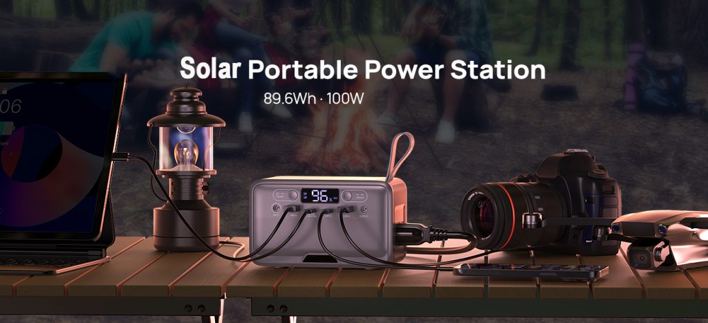 100w solar portable power station