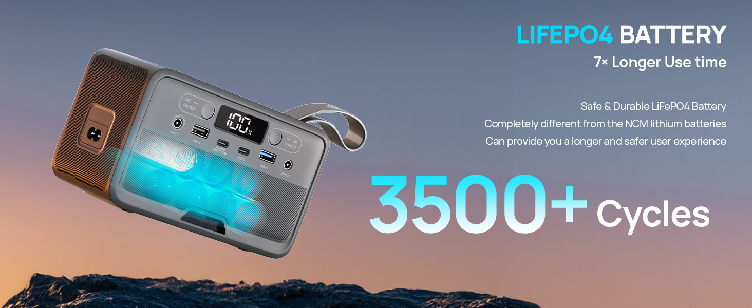 100w solar portable power station