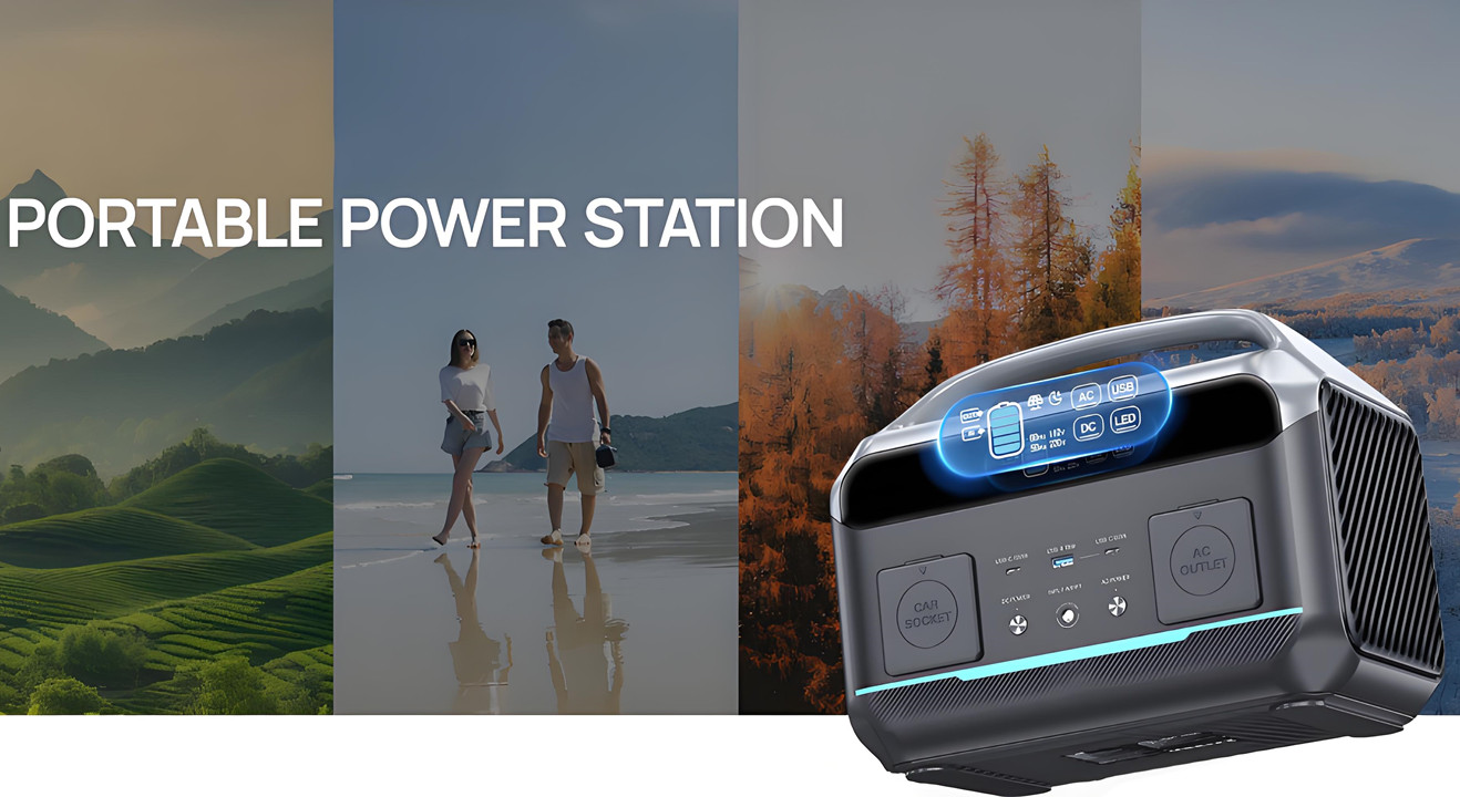 600w solar portable power station